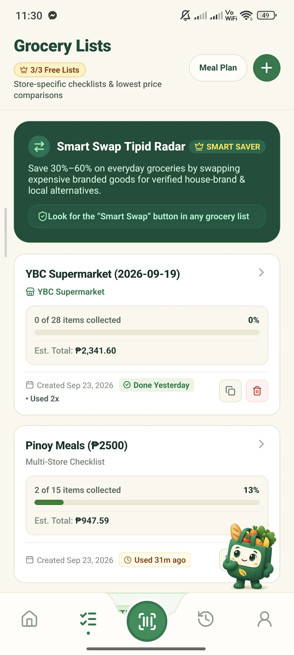 Multi-Store Price Comparison - Step 1: Open Any Grocery Checklist